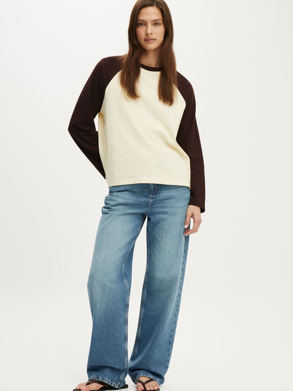 Cotton On Wide-Leg Jeans in Light Blue Wash